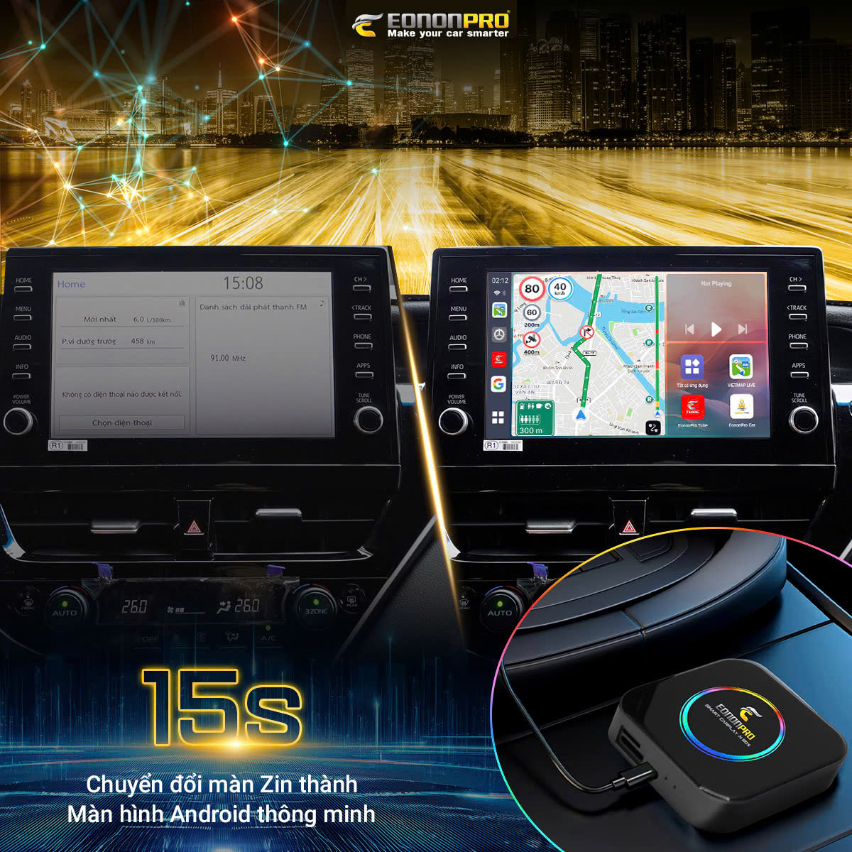 ANDROID BOX Ô TÔ – EONON PRO MAX 365+ - Hình ảnh 4