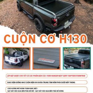 Nắp cuộn cơ dùng chung - Option H130 - Ford Ranger Stormtrak